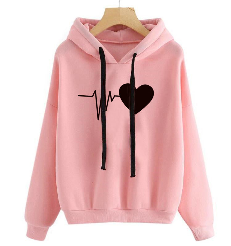 Women Long Sleeves Hooded Sweatshirt