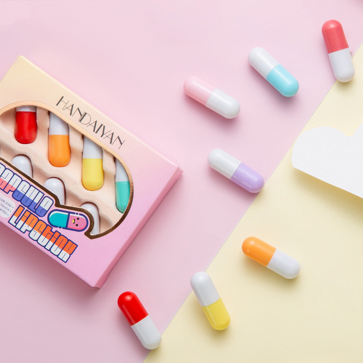8 colours mini Pill Capsule Lipstick Lip Balm