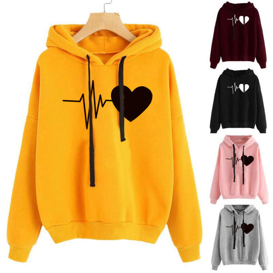 Women Long Sleeves Hooded Sweatshirt