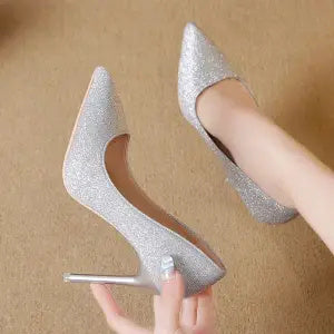 Elegant Glitter Heels