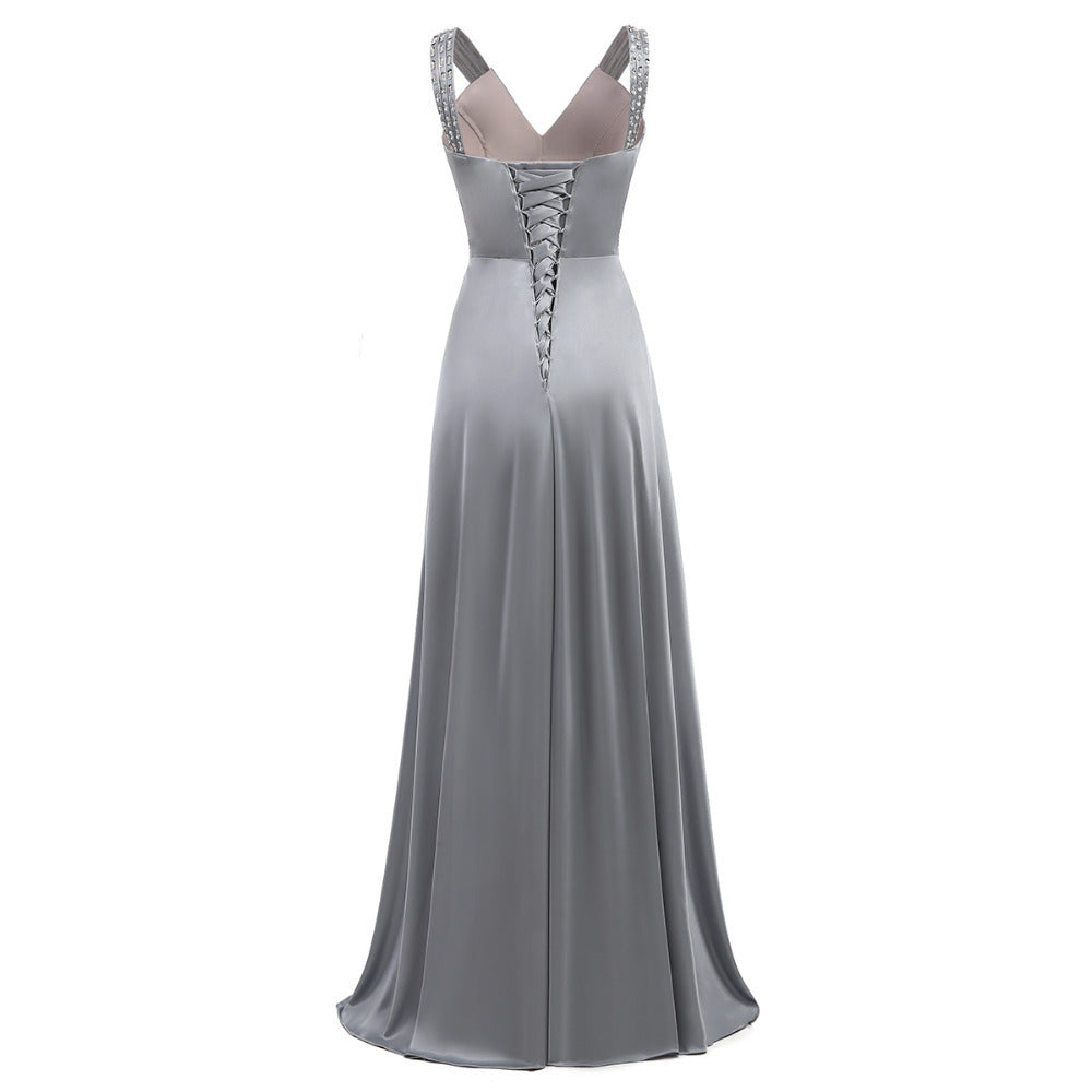 A-Line Elegant Gowns Long Evening Dress