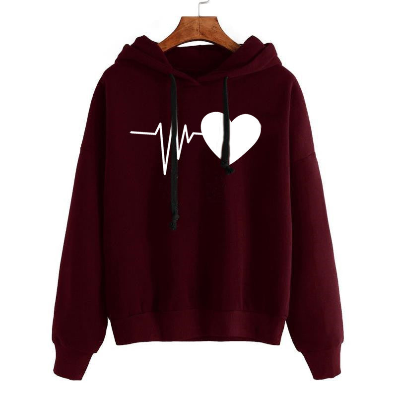 Women Long Sleeves Hooded Sweatshirt