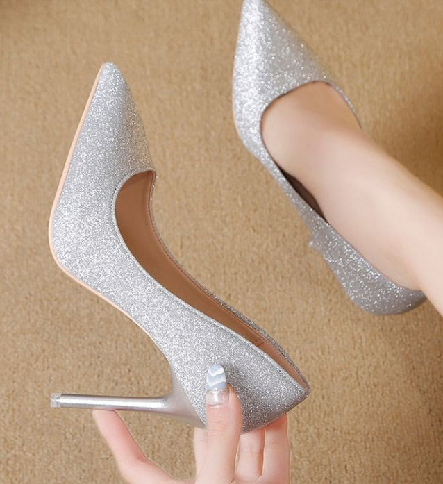 Elegant Glitter Heels