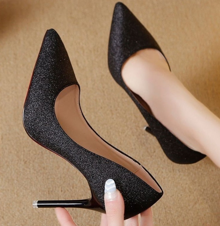 Elegant Glitter Heels