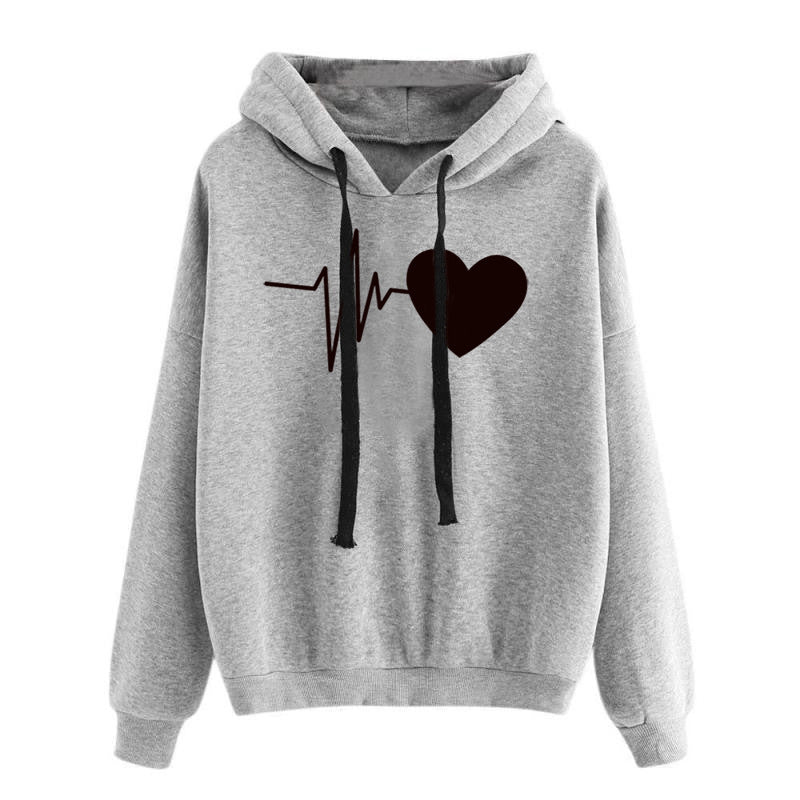 Women Long Sleeves Hooded Sweatshirt