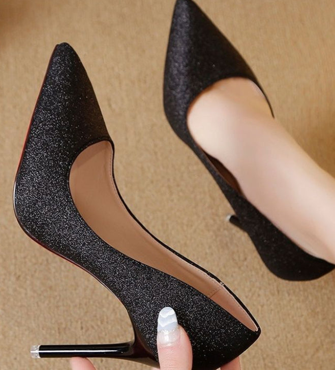 Elegant Glitter Heels