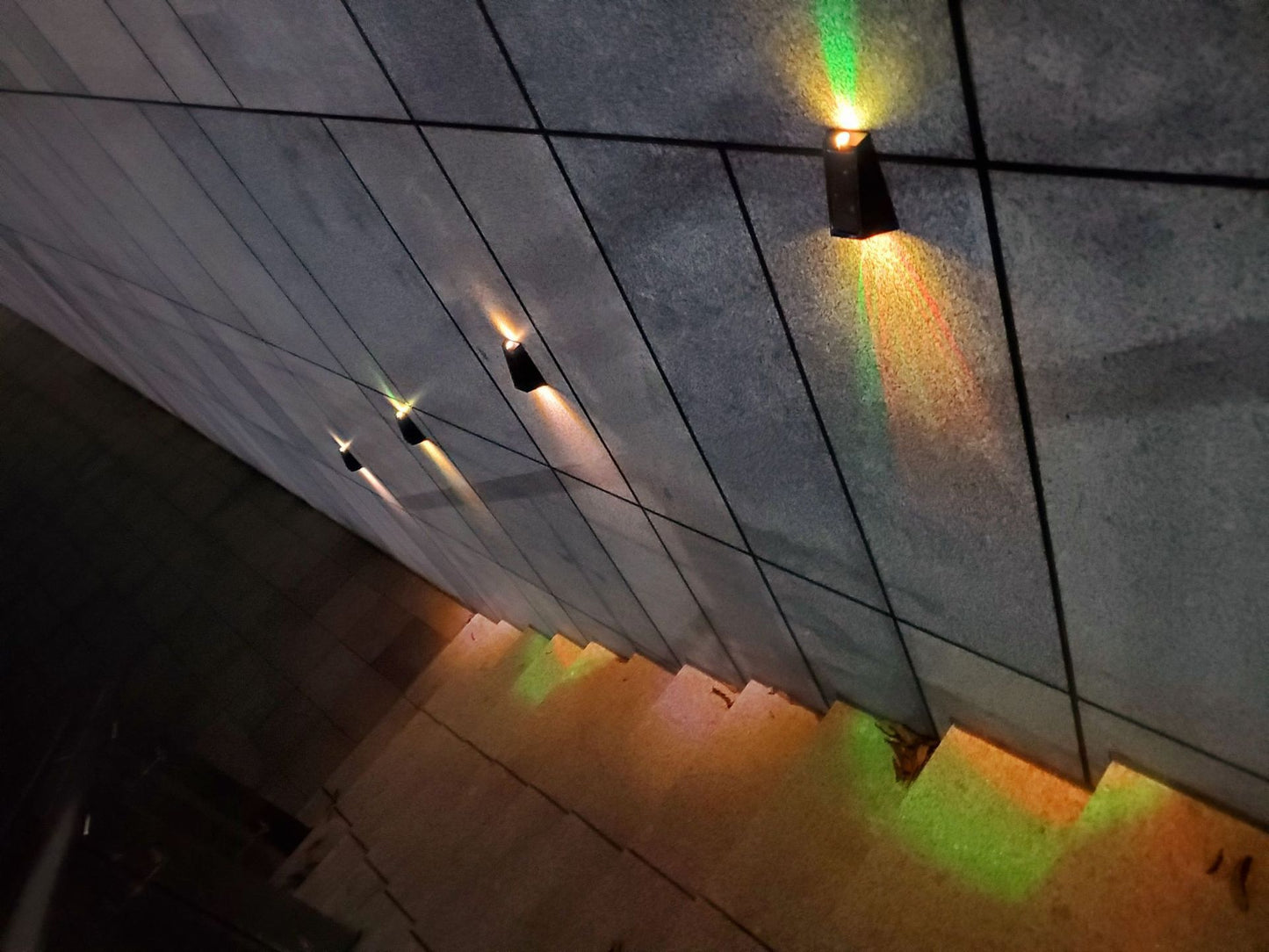 Outdoor Solar Wall Lamp RGB