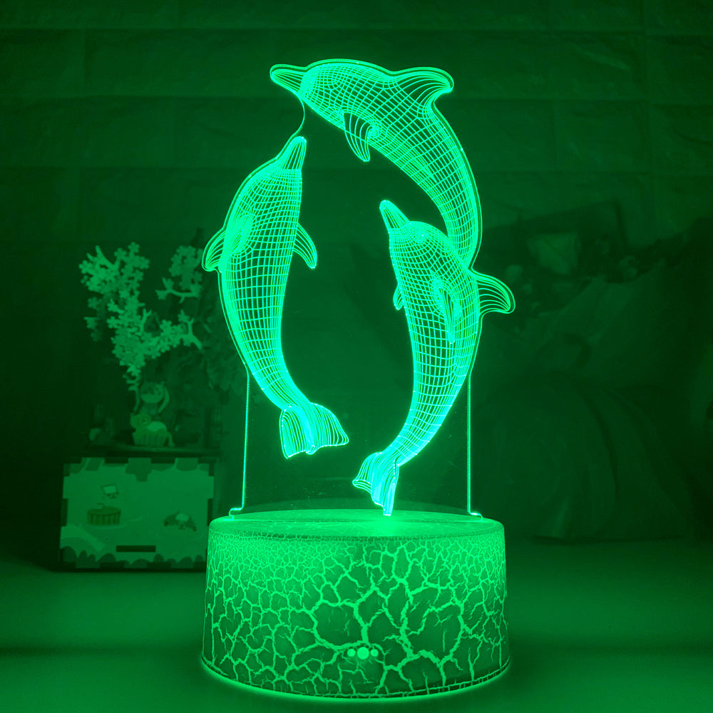 3D Dolphin Shape LED Night Light