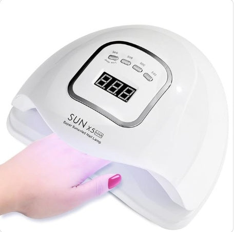 80W UV nail dryer with digital display for quick and efficient nail curing