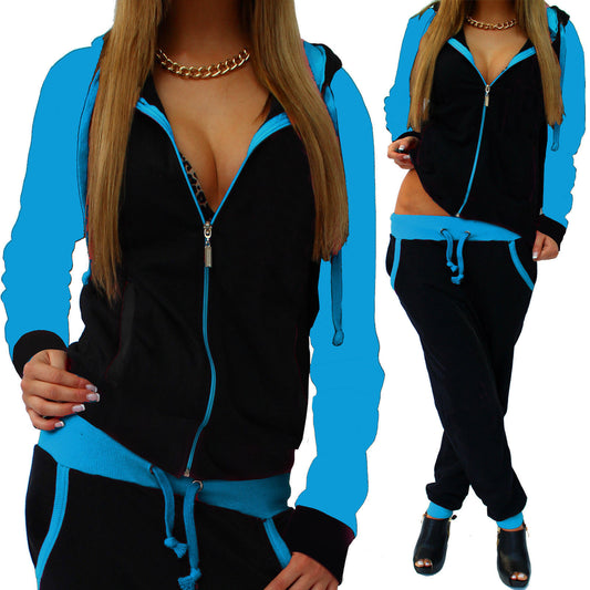 Women's Casual Knitted Sportswear Suit