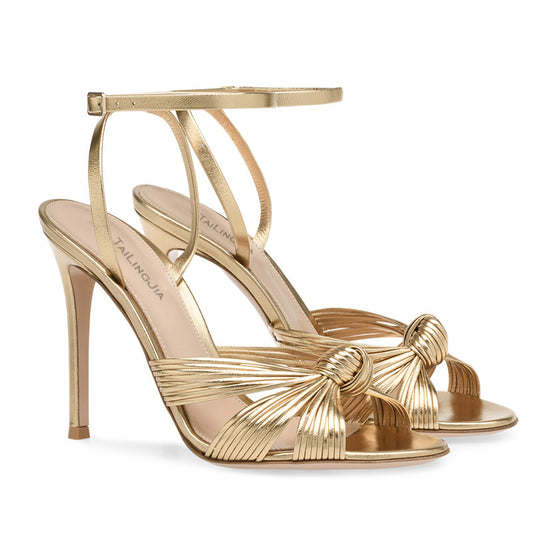 Light Gold PU Stiletto Heels