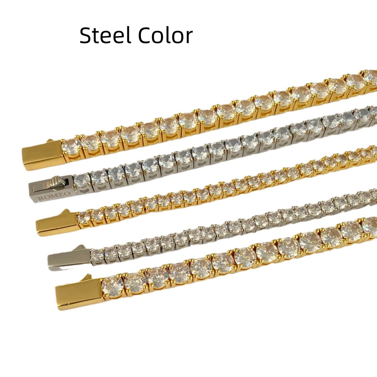 Stainless Steel Zircon Bracelet