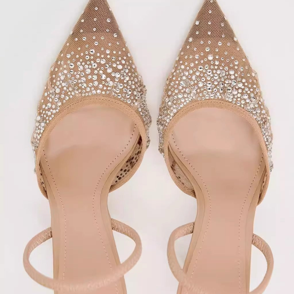 Mesh High Heels