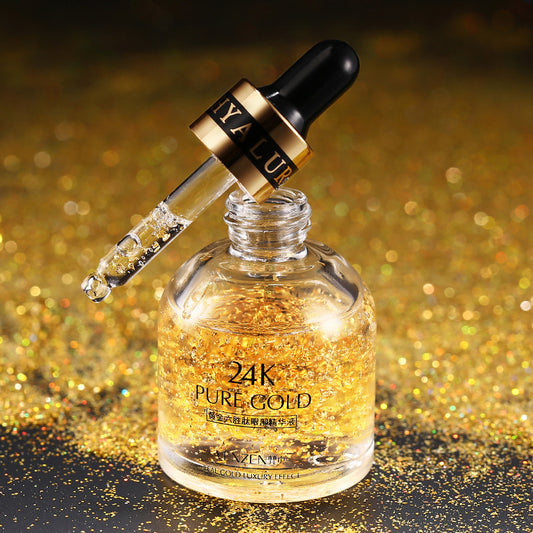 You Buy For Me 24K Pure Gold Anti-Aging Eye Serum in a dropper bottle with golden essence.