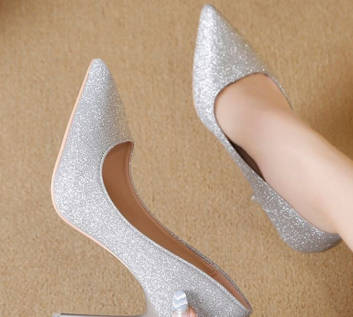 Elegant Glitter Heels