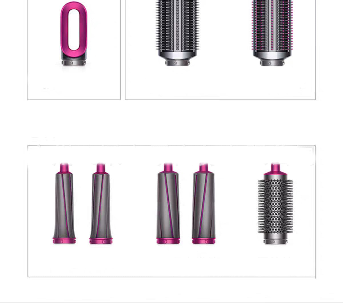 Variety of styling attachments for the best curling iron for salon results from YouBuyForMe