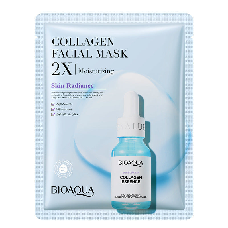 BioAqua collagen face mask pack with moisturizing serum for radiant skin