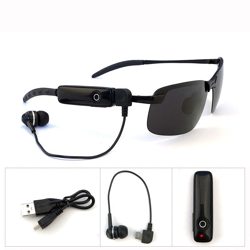 Bluetooth audio sunglasses with built-in headphones for wireless music and calls