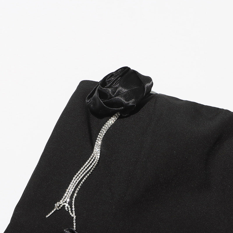 Rhinestone Chain Elegant Woman Dress