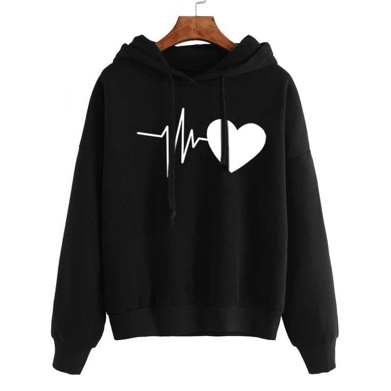 Women Long Sleeves Hooded Sweatshirt