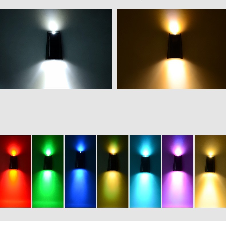 Outdoor Solar Wall Lamp RGB