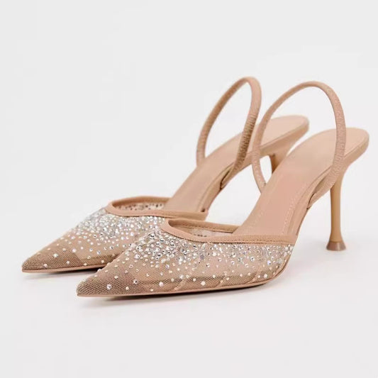 Mesh High Heels