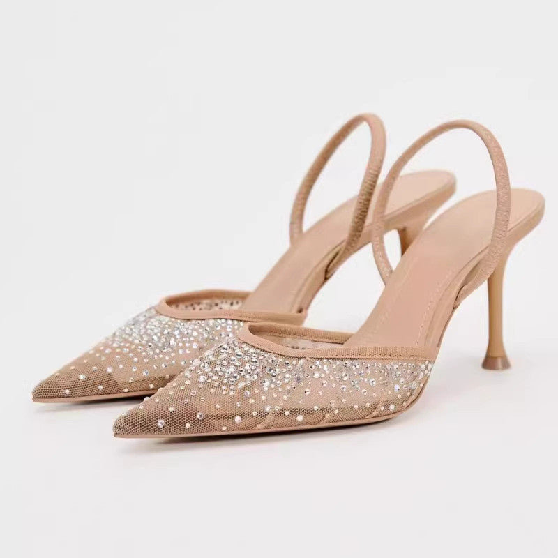 Mesh High Heels
