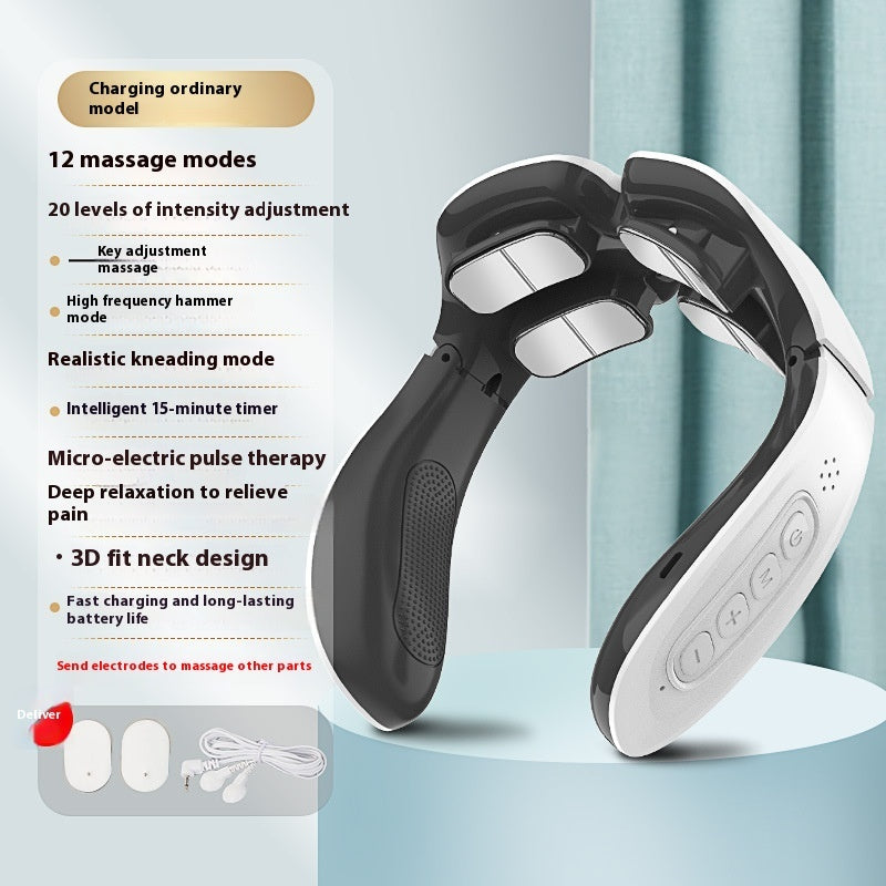 youbuyforme Neck Massager with 12 Modes, 3D Fit Design and Timer for Relaxation