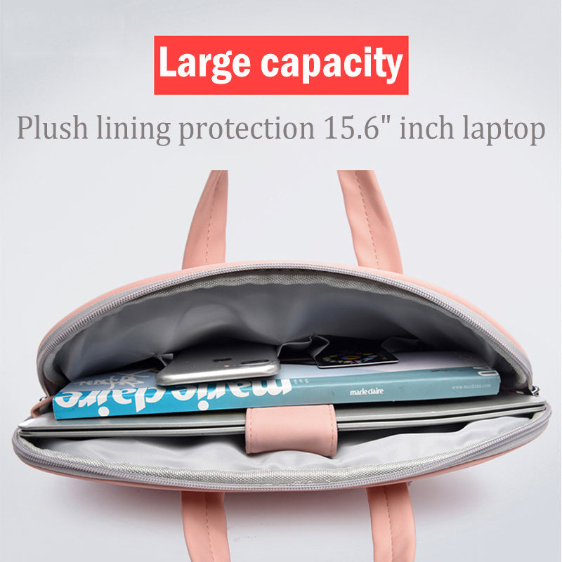 Large capacity durable work bag for laptops with plush lining protection for 15.6 inch laptops