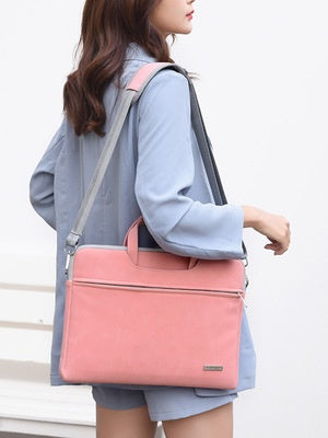 Stylish youbuyforme durable work bag for laptops in pink, designed for professionals on the go