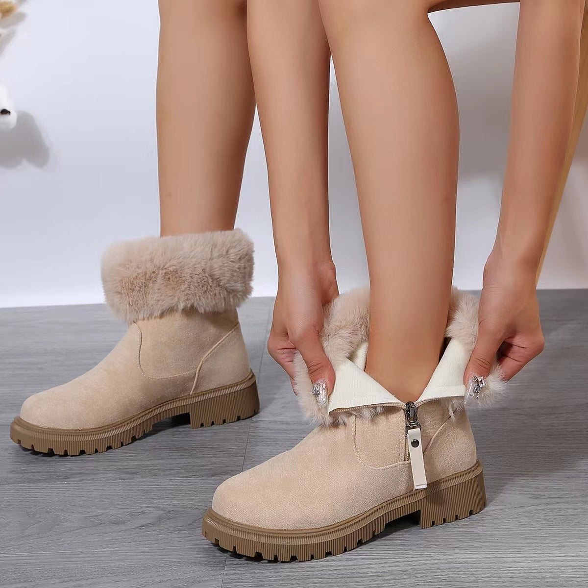 Warm Plush Winter Boots
