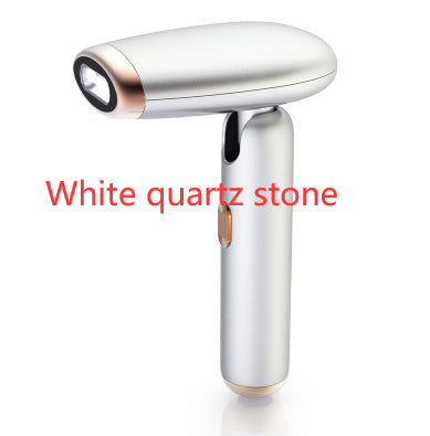 Folding IPL Hair Removal Device with sleek design and white quartz stone for effective hair removal