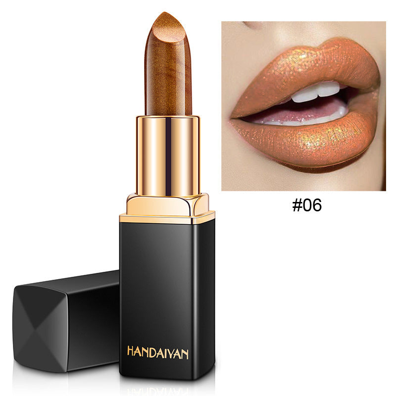 Handaiyan Color-Changing Lipstick in shade #06 for a shimmering and glamorous lip look