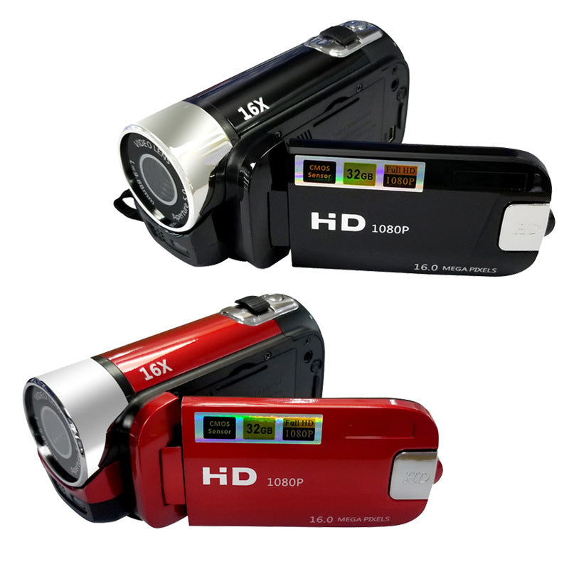 youbuyforme HD digital camera with 16x optical zoom in black and red colors