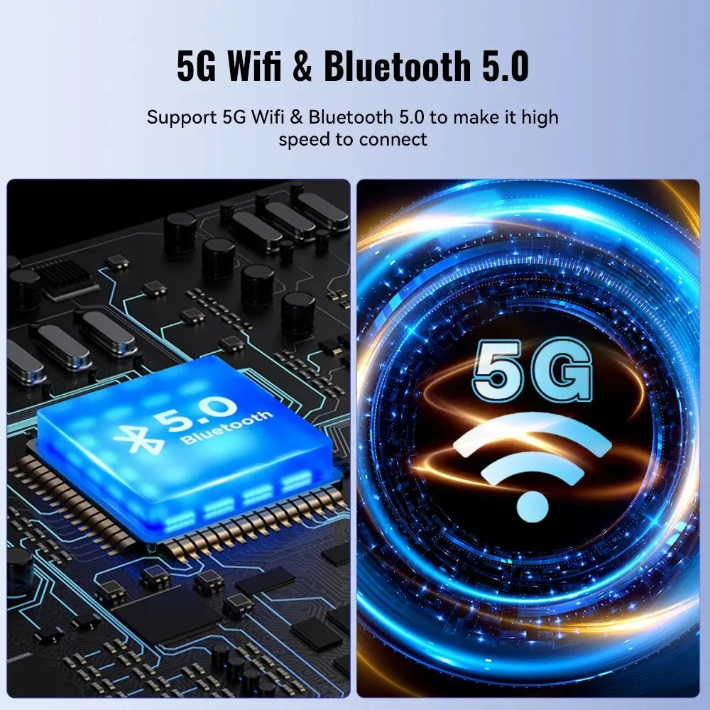 5G Wifi and Bluetooth 5.0 technology for fast connection in Wireless CarPlay adapter