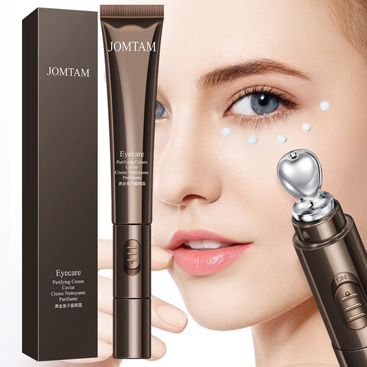 JOMTAM firming electric eye cream with applicator for reducing puffiness and enhancing skin firmness