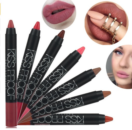 Set of youbuyforme kissproof lipstick matte in various shades for long-lasting wear