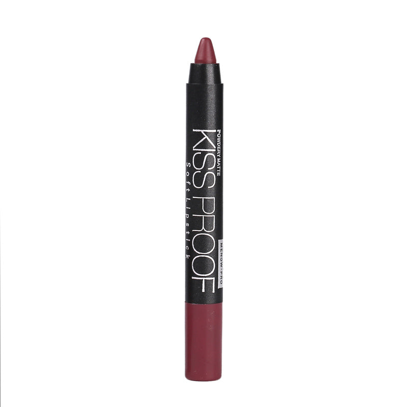 Kissproof lipstick matte in dark berry shade ideal for long-lasting and vibrant lip color
