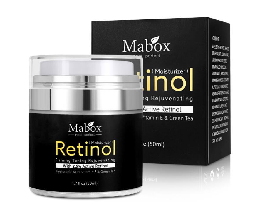 Mabox Retinol Moisturizer with 2.5% Active Retinol for firming, ideal as the best whitening lotion