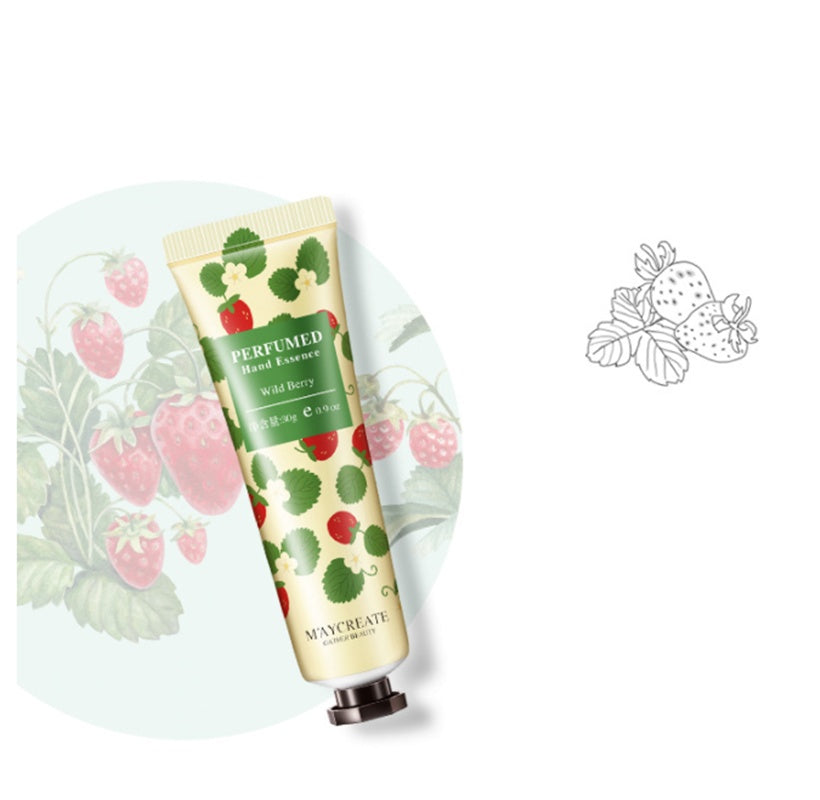 Youbuyforme plant essence hand cream with wild berry fragrance in decorative packaging