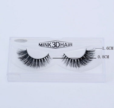Mink 3D Hair Long-Lasting Faux Lashes in a clear case for dramatic eye looks