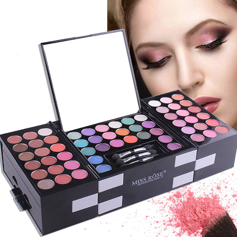 Miss Rose 144 Color Eyeshadow Palette with a wide range of vibrant shades for creating stunning eye looks