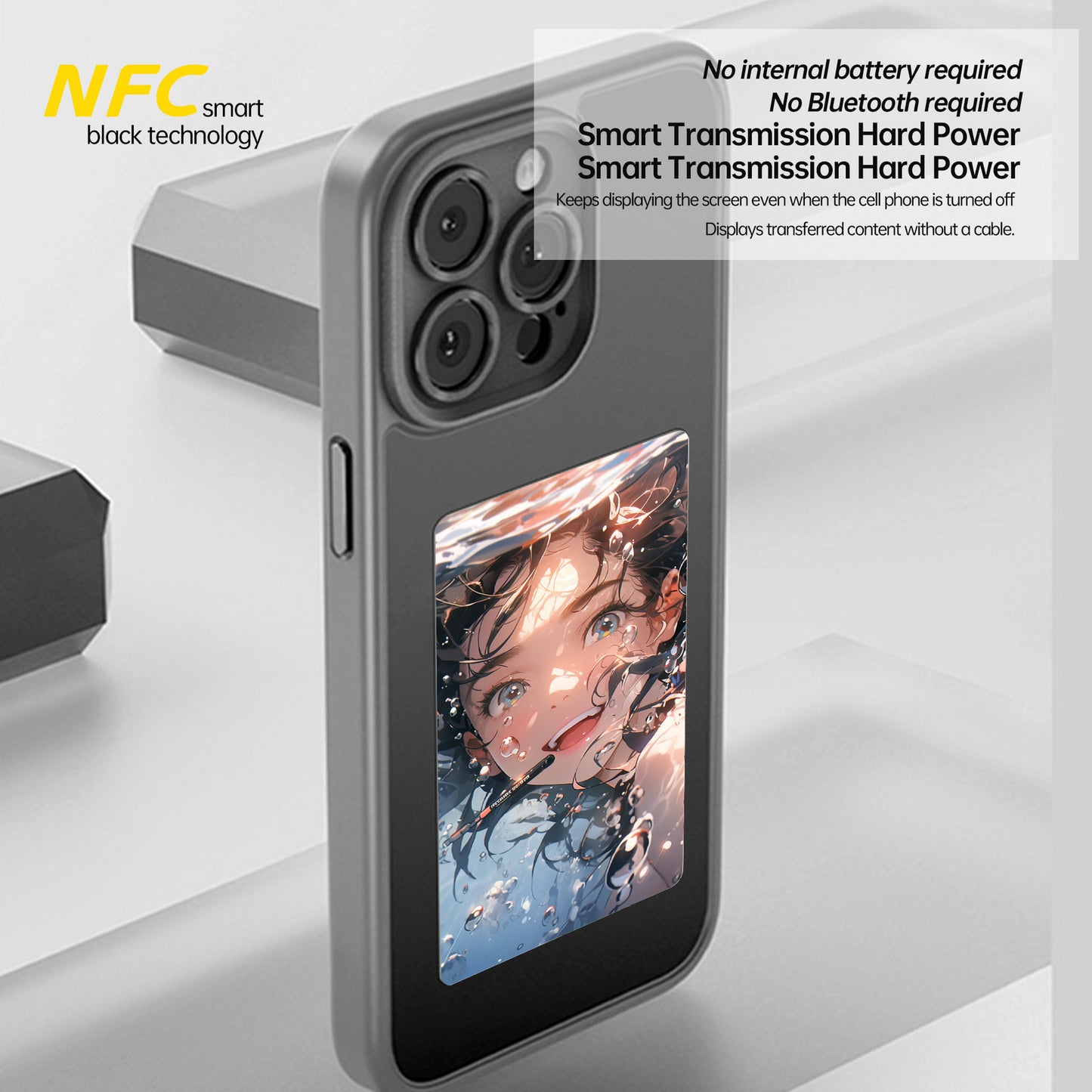 NFC Screen Phone Case for Smart Devices