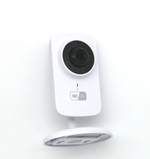 Wireless IP camera with adjustable mount and WiFi connectivity for home surveillance