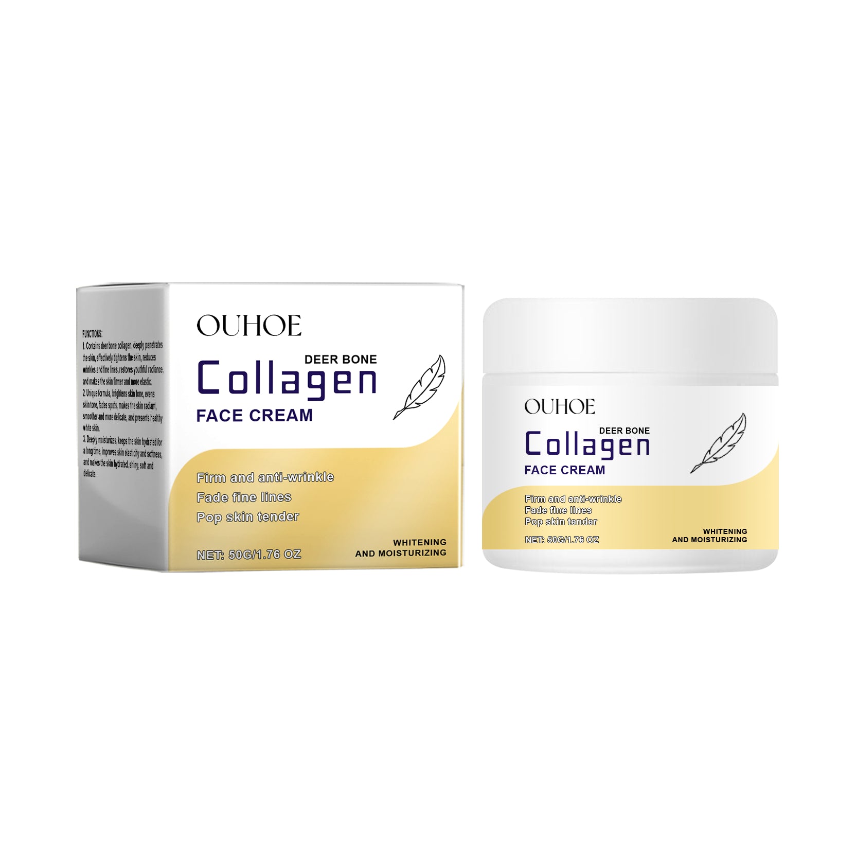 Collagen Anti-Wrinkle Cream for Whitening and Moisturizing Skin