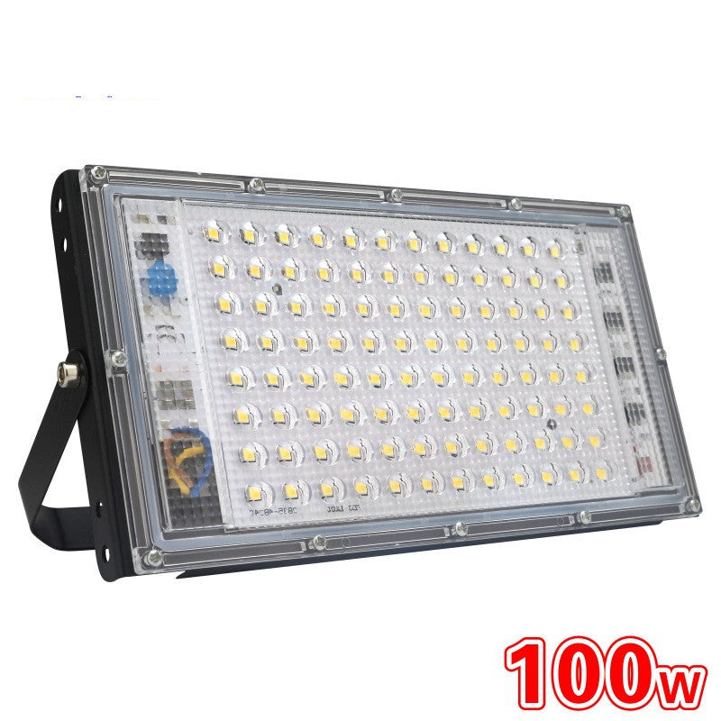 Outdoor LED lighting fixture with 100 watts, ideal for illuminating large outdoor areas