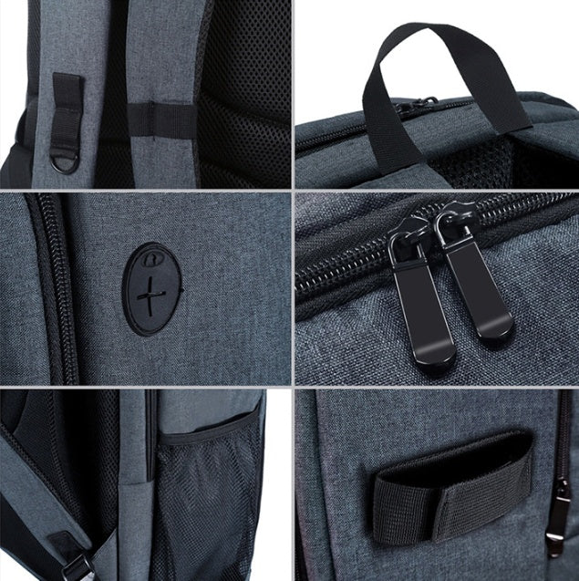 Close-up details of youbuyforme photography backpack waterproof with zippers and pockets for secure storage