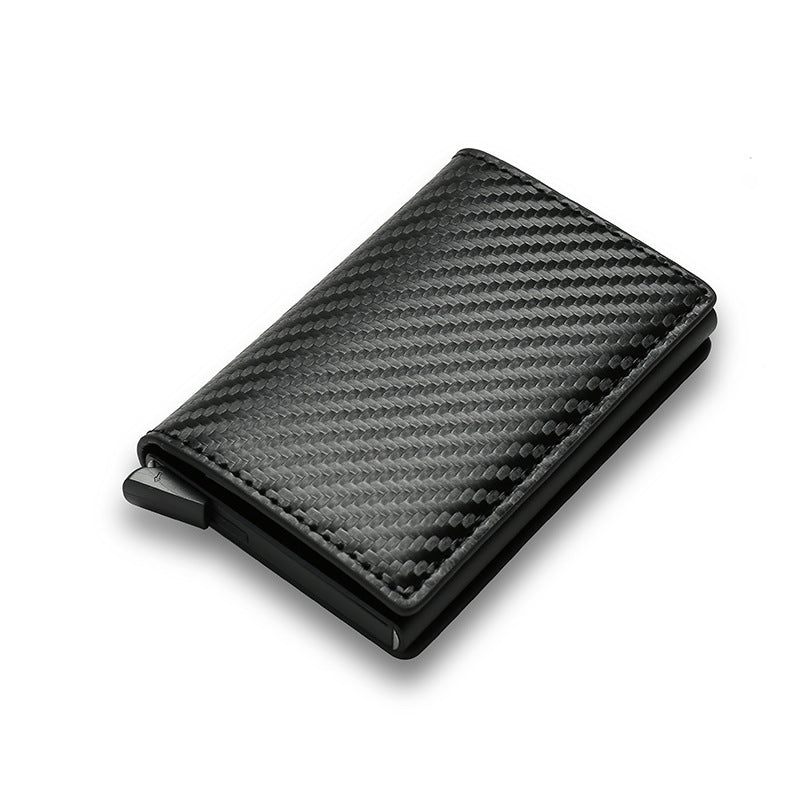 Sleek black secure RFID credit card case crafted from durable materials for optimal protection