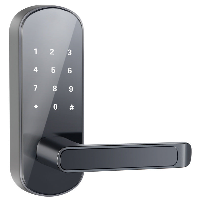 Smart Bluetooth fingerprint lock with keypad and sleek design for secure access control