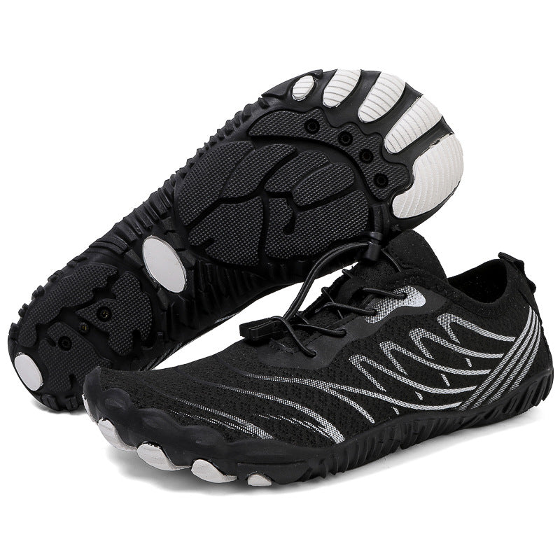 Lightweight trekking non-slip shoes for women with flexible sole and breathable upper design